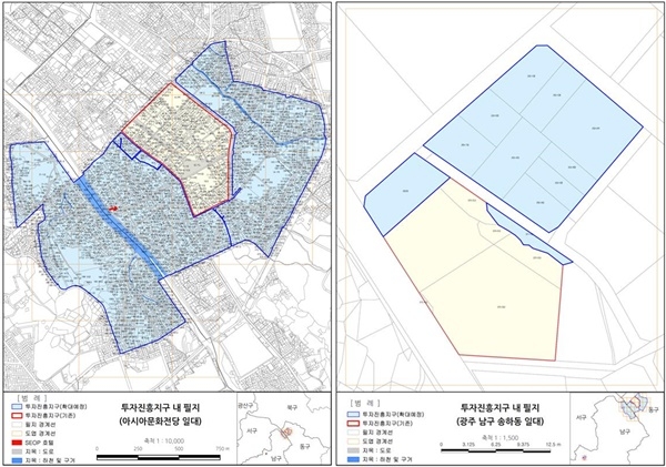 ▲투자진흥지구 확대 대상지 총괄도(사진제공=광주광역시)