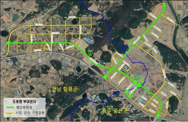 ▲빛그린산업단지 내 광역도(사진제공=광주광역시)