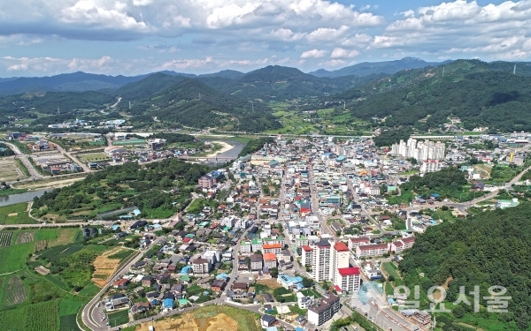 산청군 산청읍 전경 항공촬영 @ 산청군 제공