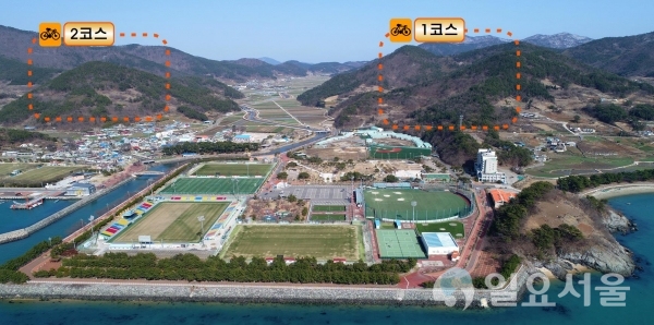 산악자전거 대회 예정코스 @ 남해군 제공