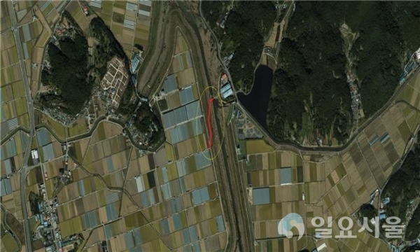 함안군은 함안천 검안1제 2공구 수해복구공사로 4월 15일부터 7월 30일까지 하천관리도로 일부구간의 통행을 금지한다. @ 함안군 제공