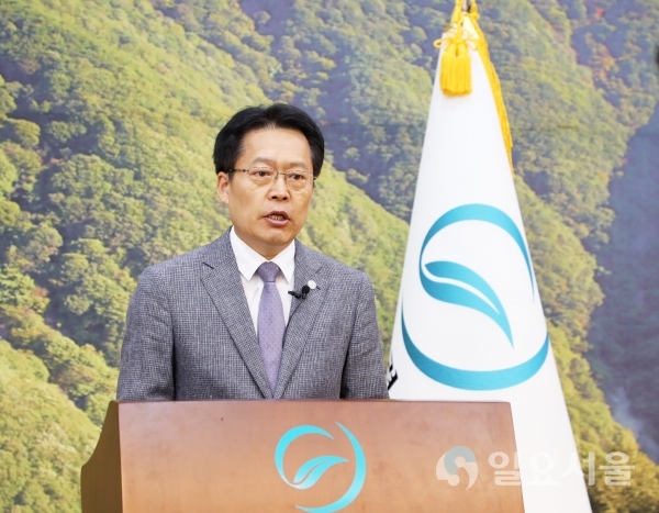 정례조회 대면 조회에서 영상 녹화로 @ 의령군 제공