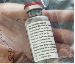 미국 길리어드 사이언스가 개발한 에볼라 치료제, 렌데시비르. [Gilead]
