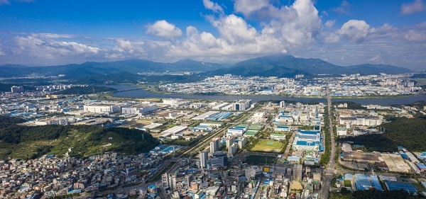 구미공단 모습.