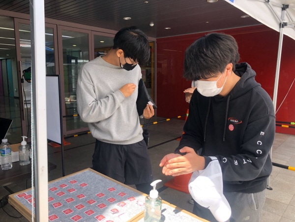 대구과학대학교 간호학과에서 11일 대면수업을 실시하고 있다.