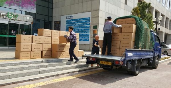 주안장로교회 생필품 전달
