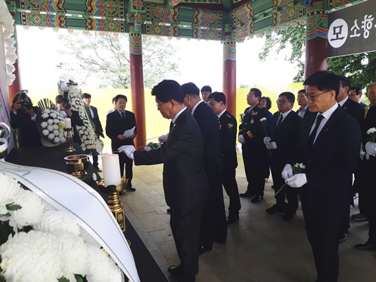 지난 해 5월 20일 개최된 ‘5.18 민중항쟁 39주년 기념 추모식’ 장면