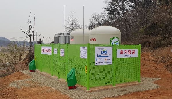 농어촌 주민의 주거환경 개선 및 에너지복지 크게 향상(3톤 규모의 LPG 소형저장탱크)