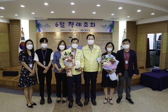 완도군, 이달의 베스트 팀 선정(지역개발과 도시재생 팀)