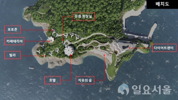 남해 다이어트 보물섬 조성사업(배치도)