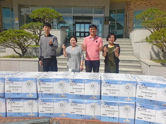 진도종합건재마트 이경원 대표, 선풍기 50대 기부