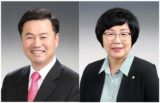 장흥군의회 유상호 의장과 부의장에 채은아 의원이 선출됐다.