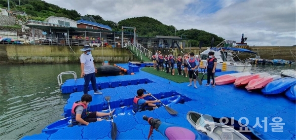 지난 14일 은점 바다마을학교 운영 사진