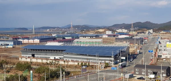 전남 목포시의 신재생에너지산업의 전진기지인 대양산단 전경