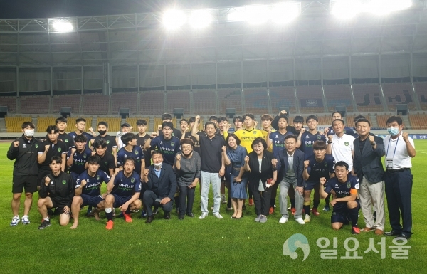 진주시민축구단 홈경기 승리로 리그 4승 달성