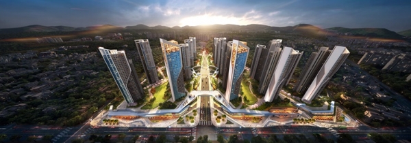 대동4,8구역 야경 조감도