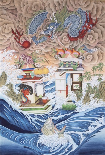 대상을 수상한 김선희 작가의 '희원(希願)'