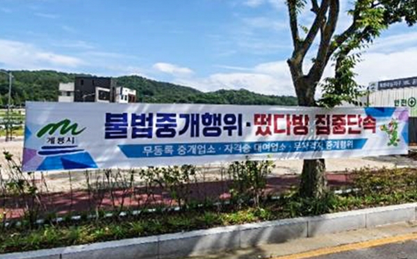 불법중개 집중단속_계룡시