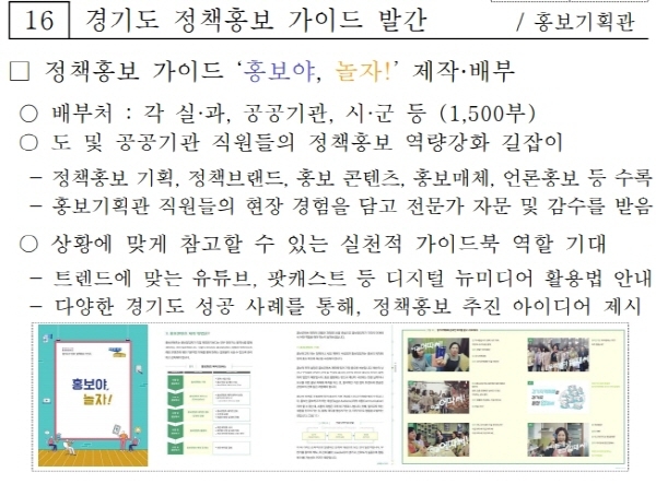 2019년 7월8일 경기도 7월 간부회의 자료 일부 발췌2.[일요서울]