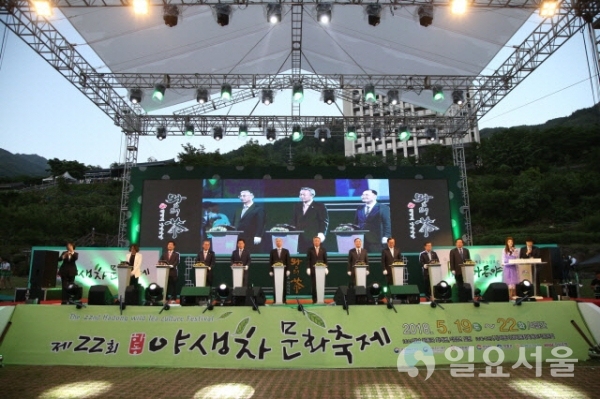 지난해 제22회 하동야생차문화축제