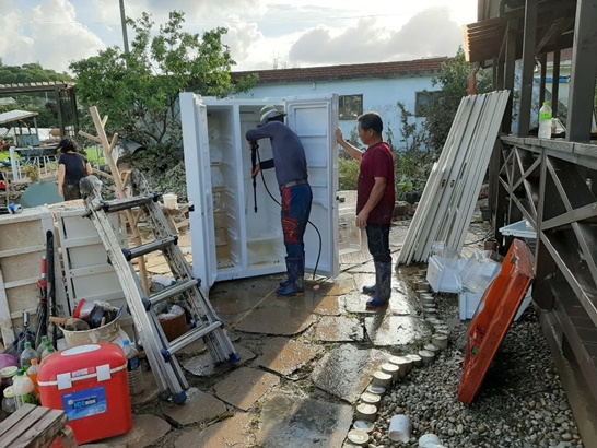 전남 곡성군 귀농귀촌협의회가 수해 복구 자원봉사 및 구호물품 전달했다.