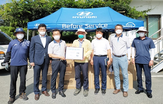 전남 나주시 다시면은 최근 현대자동차 광주서비스센터와 광주전남지역본부 나주지점에서 수해지역 특별지원 활동을 실시했다.