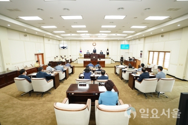 27일 열린 수성구의회 제238회 임시회 1차 본회의 장면