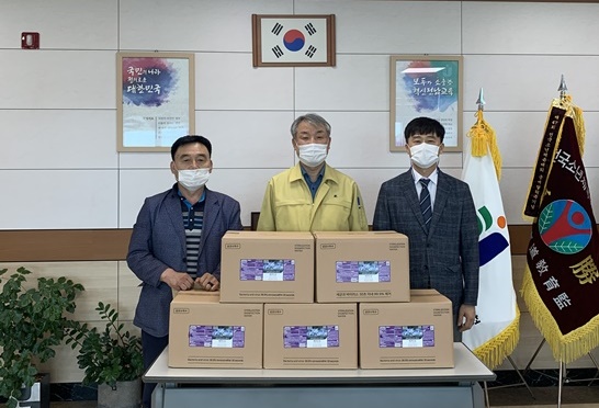 ㈜재이디 및 여수교육지원청 기부 관련 사진