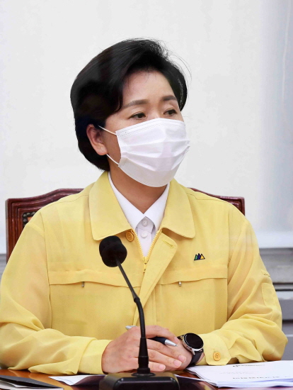 민주당 최고위 참석한 양향자 [뉴시스]