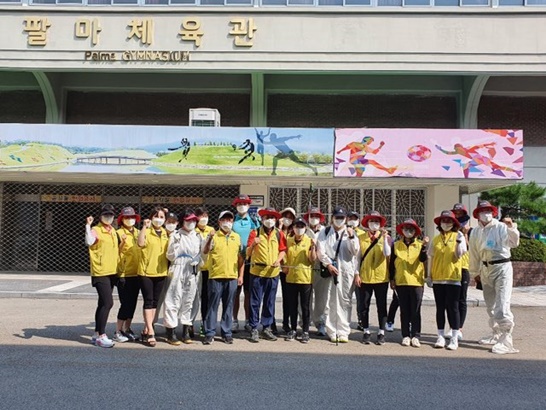 전남 순천시 체육회가 3차 방역 활동을 진행했다.