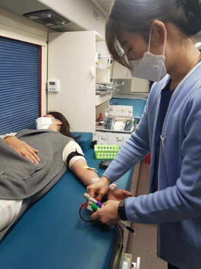 ▲동부교육지원청 헌혈(사진제공=광주시교육청)