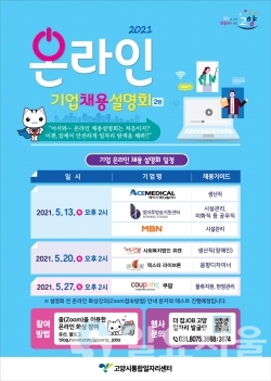 고양시, 13일부터 ‘온라인 기업채용설명회’ 개최