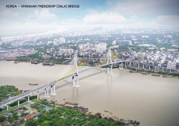한-미얀마 우정의 다리 프로젝트 조감도. (사진-GS건설)