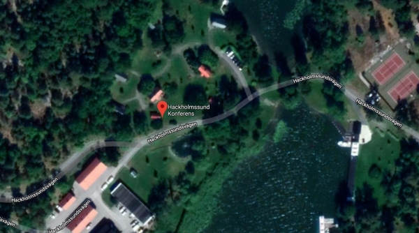 스웨덴 학홀름순드 컨페렌스 호텔의 구글 위성사진.