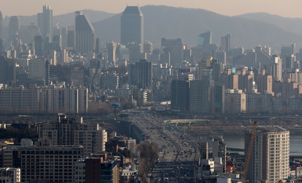지난해 12월 10일 서울 강남지역 아파트 단지의 모습. (사진-뉴시스)