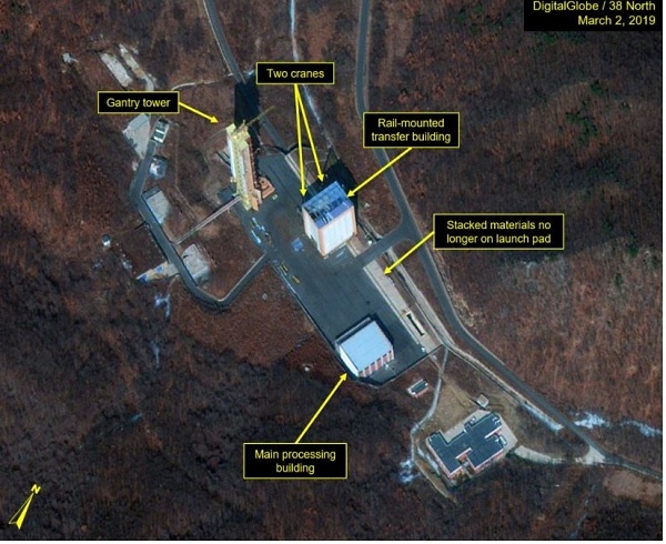 최근 촬영된 북한 동창리 미사일 발사장 상업 위성사진 [뉴시스]