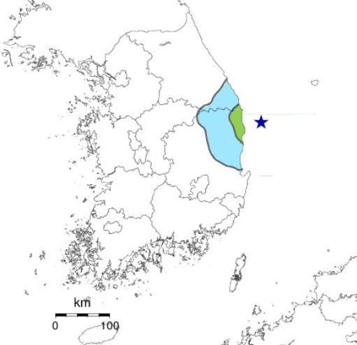 22일 경북 울진군 해역에서 3.8 규모의 지진이 발생했다. [사진=기상청 제공]