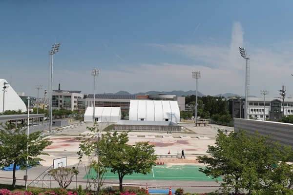 ▲남부대 수구 경기장(사진제공=광주수영대회조직위)