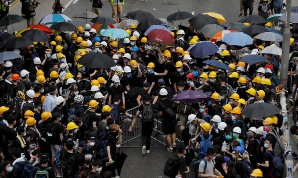 홍콩 시위. [뉴시스]