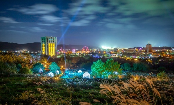 2019경주세게문화엑스포의 야간 체험형 산책코스 신라를 담은 별(루미나 나이트 워크)