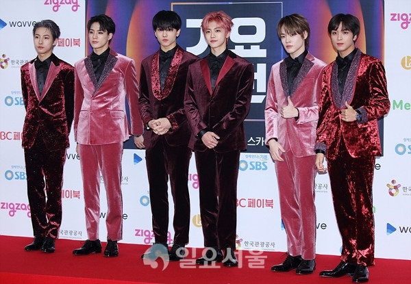 2019 SBS가요대전 포토월 행사에 참석한 NCT 드림