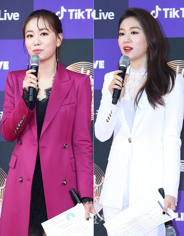 제34회 골든디스크 포토월 행사에 참석한 JTBC 아나운서 송민교