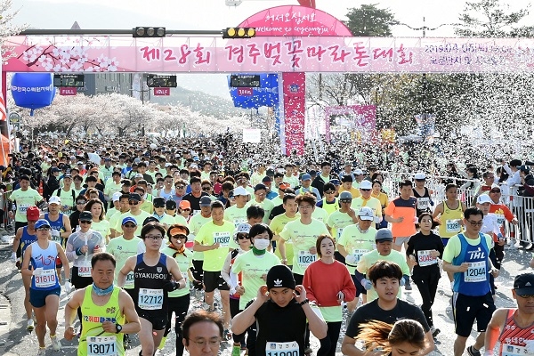 벚꽃마라톤대회.