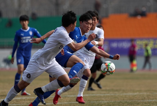 전국 고교 축구대회의 모습