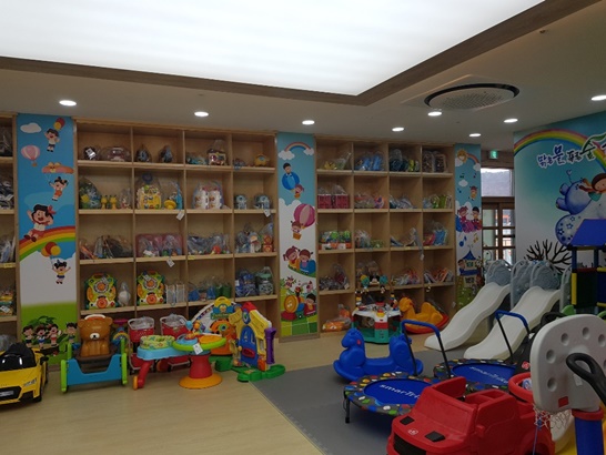 전남 장흥군 장난감 도서관의 모습