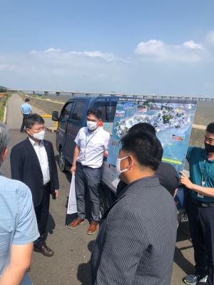 홍인성 구청장, 해안 일주 자전거 전용도로 현장 점검