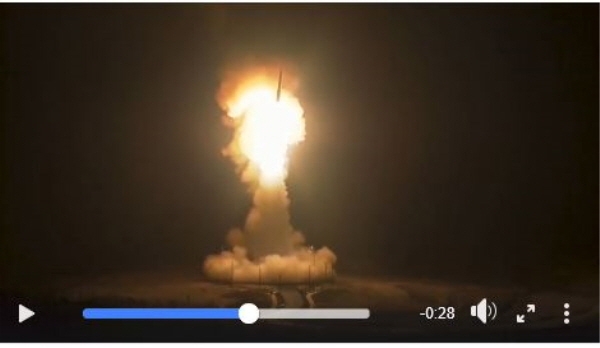 미 공군이 제작한 북한 ICBM 발사 시 대응 동영상[뉴시스]