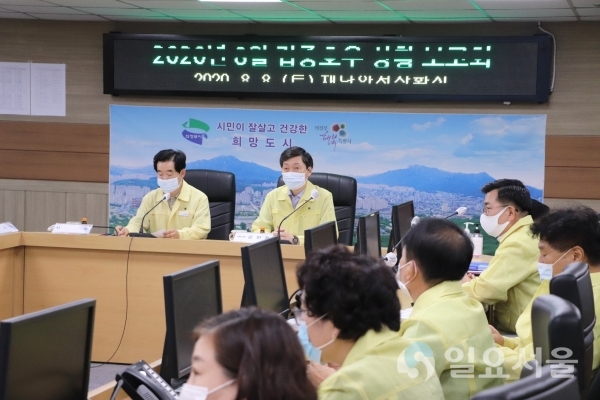 김민철 의원, 관내 집중호우 피해 대처상황 점검-의정부시청