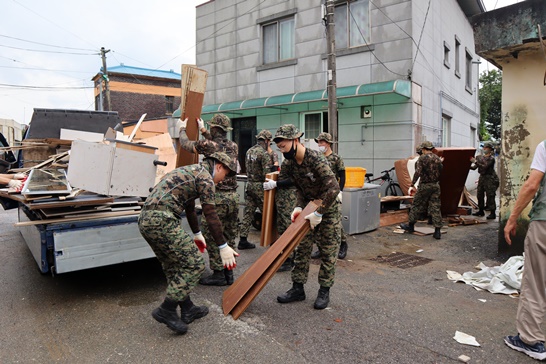 전남 담양군 폭우 피해지역 복구지원 ‘총력’