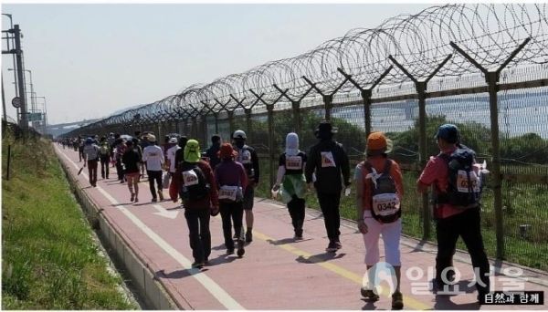 고양시, ‘DMZ 평화의길’ 조성 중간보고회 개최-철책걷는사진